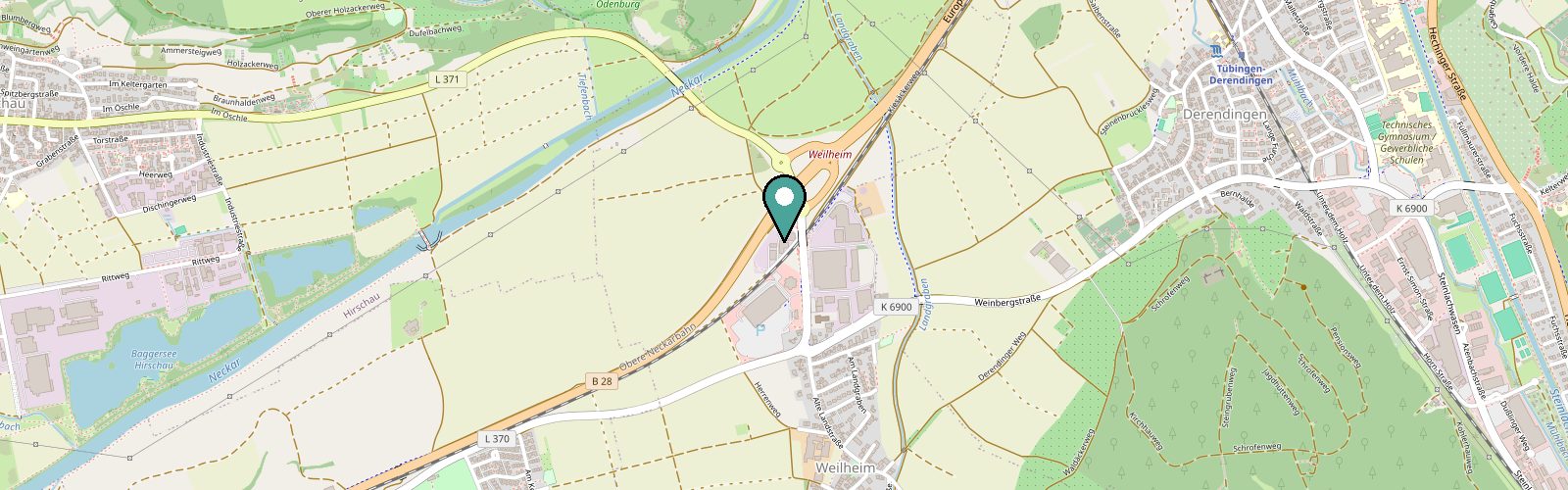 Kartenausschnitt: Performance Loft+, Alte Landstraße 57, 72072 Tübingen